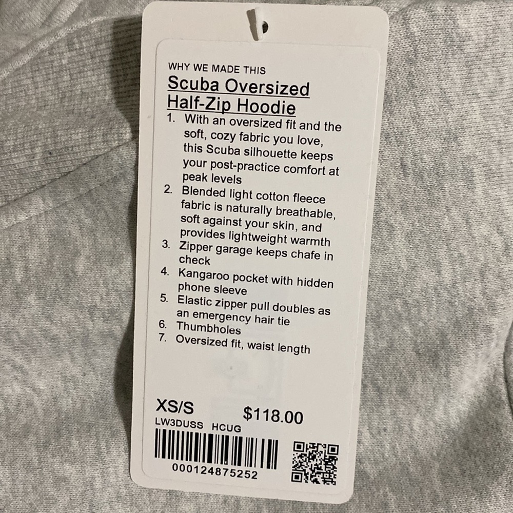 Lululemon Scuba Oversized Half Zip Hoodie - Picture 6 of 6